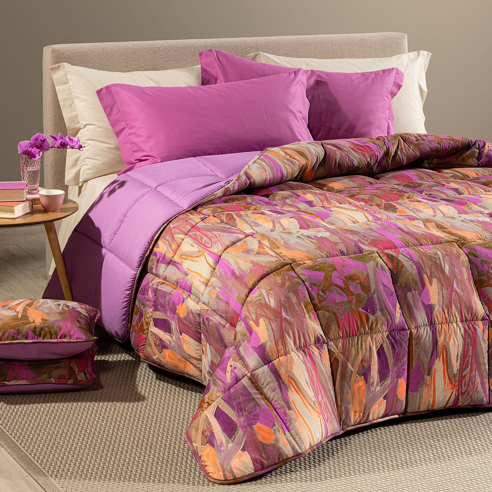 Trapunta In Microfibra Avana - CALEFFI