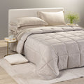 Trapunta in Raso Jacquard Silver  - CALEFFI