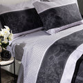 Completo Lenzuola In Raso Di Cotone Geo Night 1A CLASSE - CALEFFI