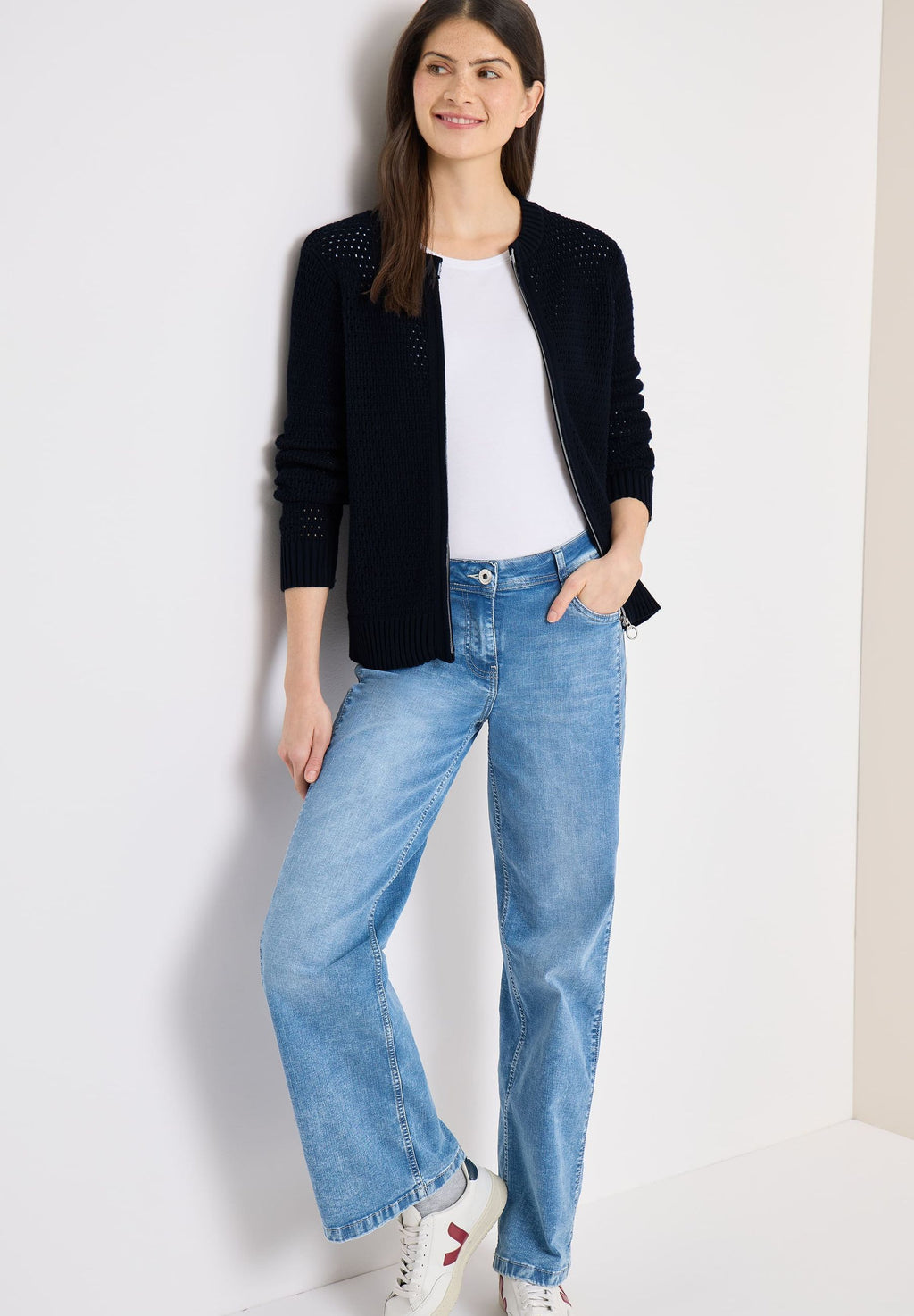 CARDIGAN CON ZIP - CECIL