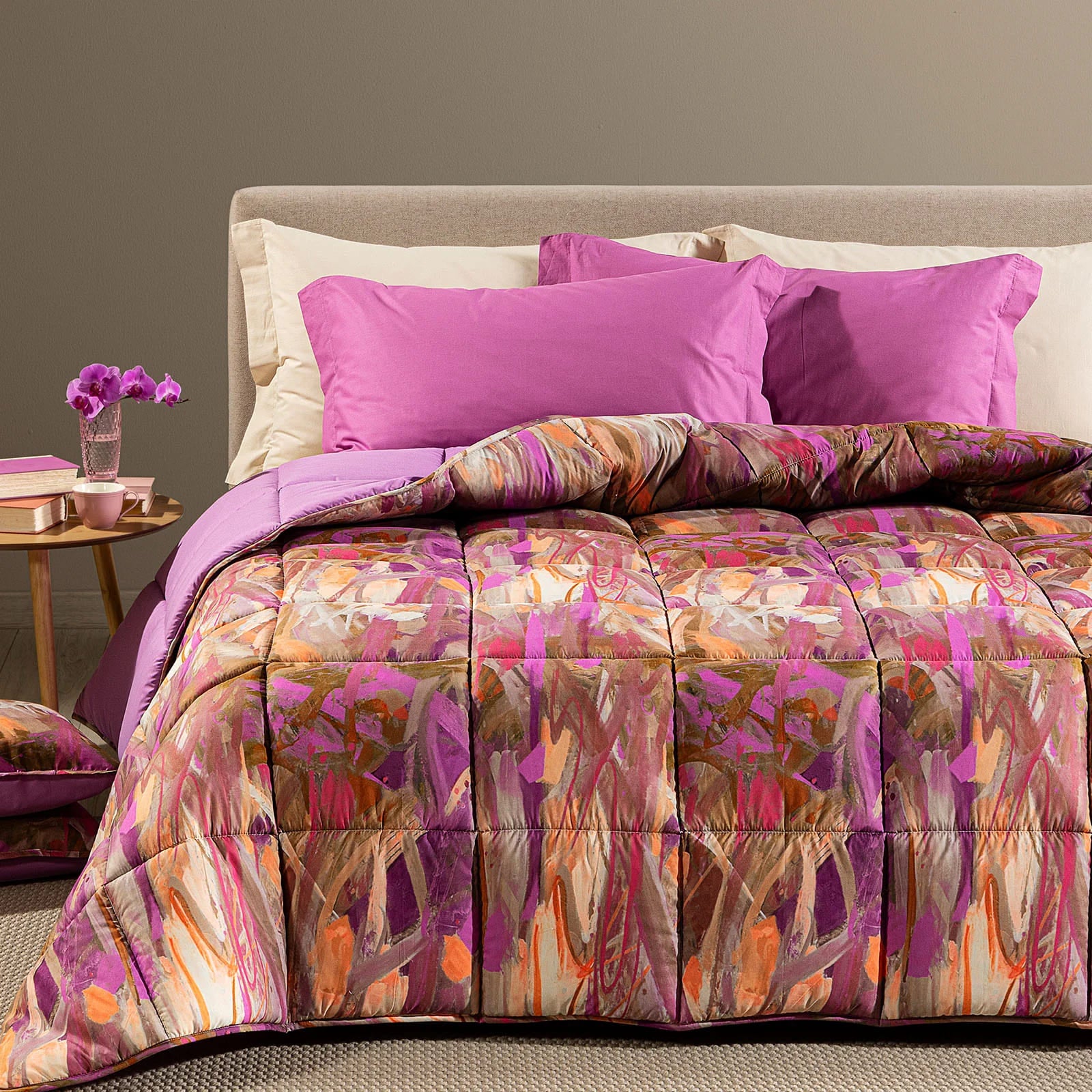 Trapunta In Microfibra Avana - CALEFFI