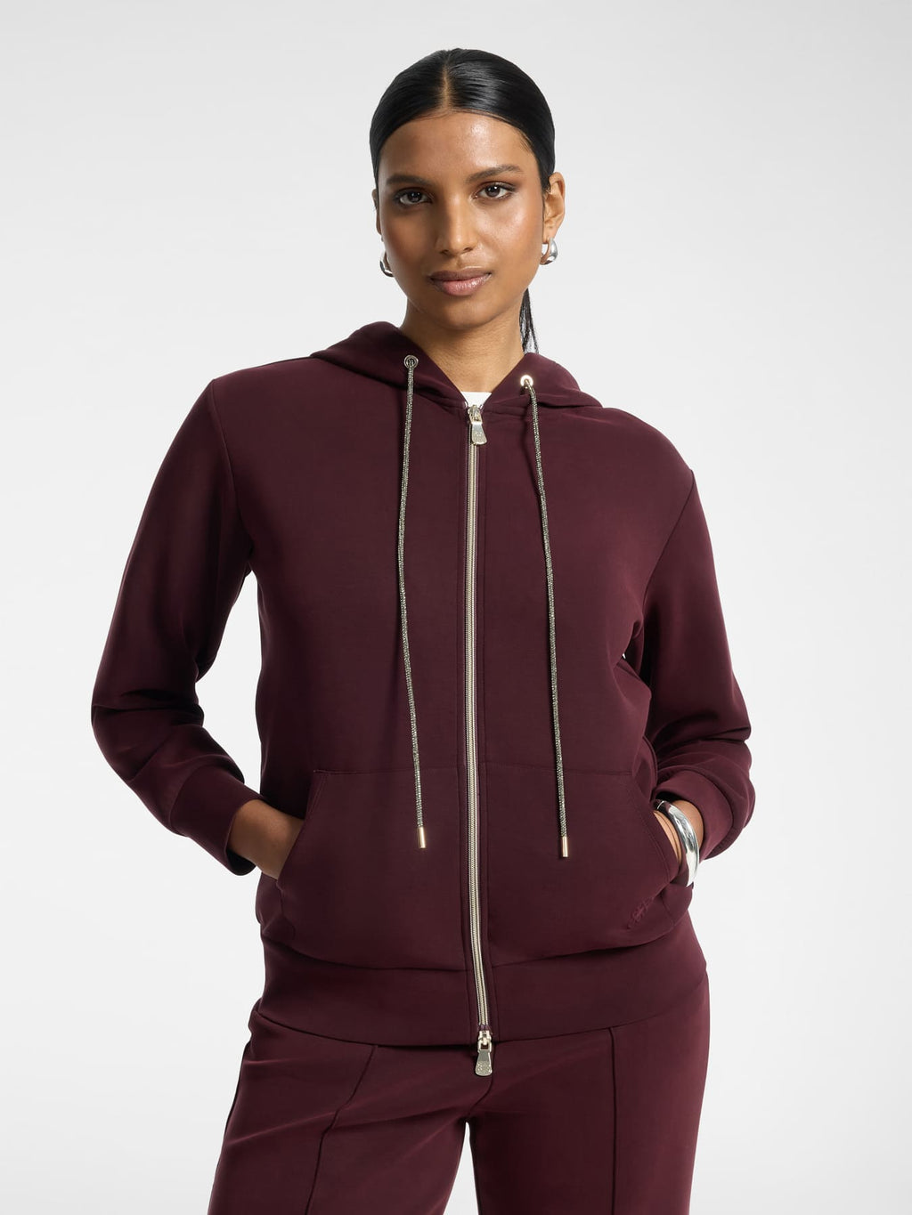 Felpa con zip  - ELENA MIRO'