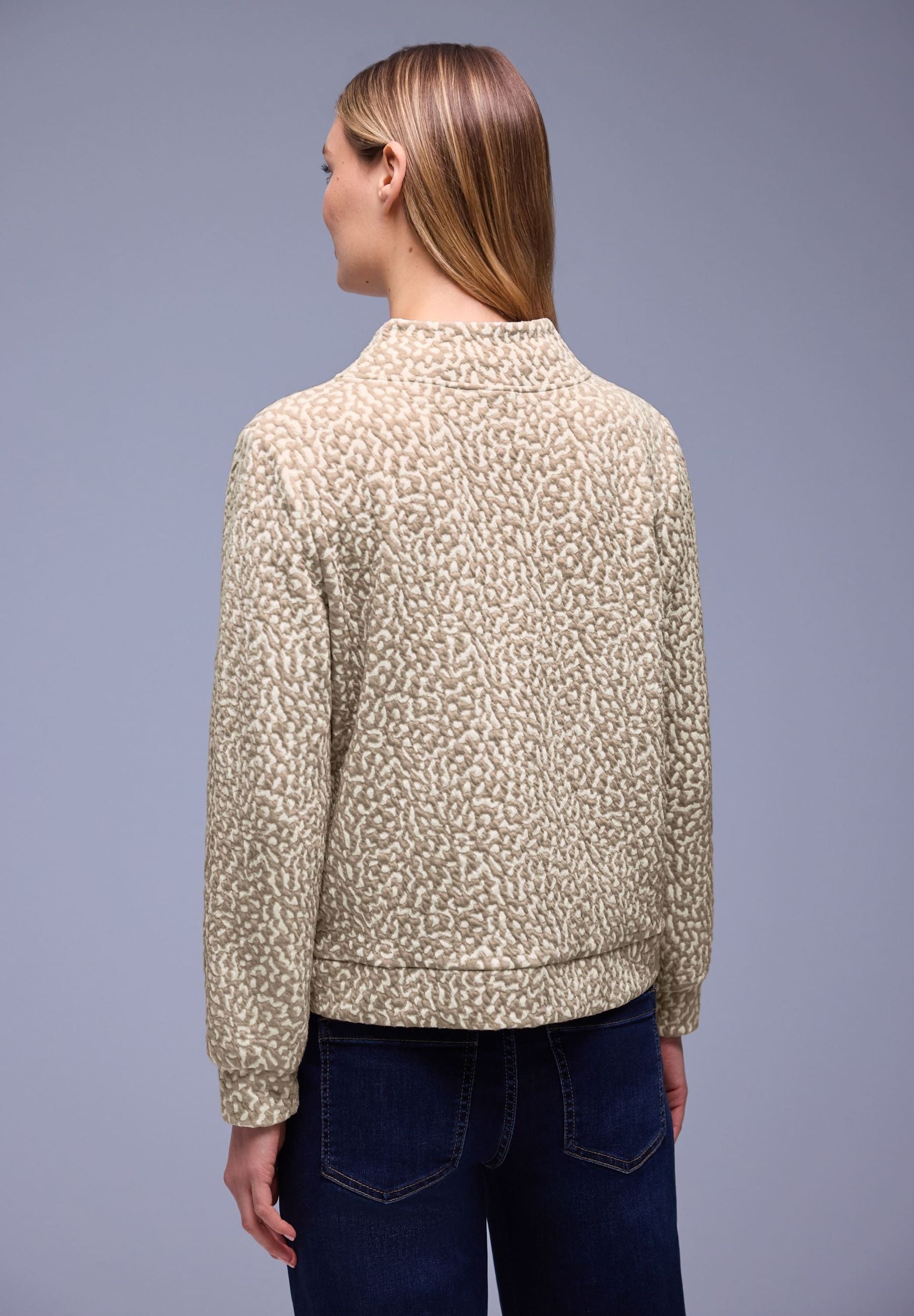 Felpa garzata con zip - STREET ONE