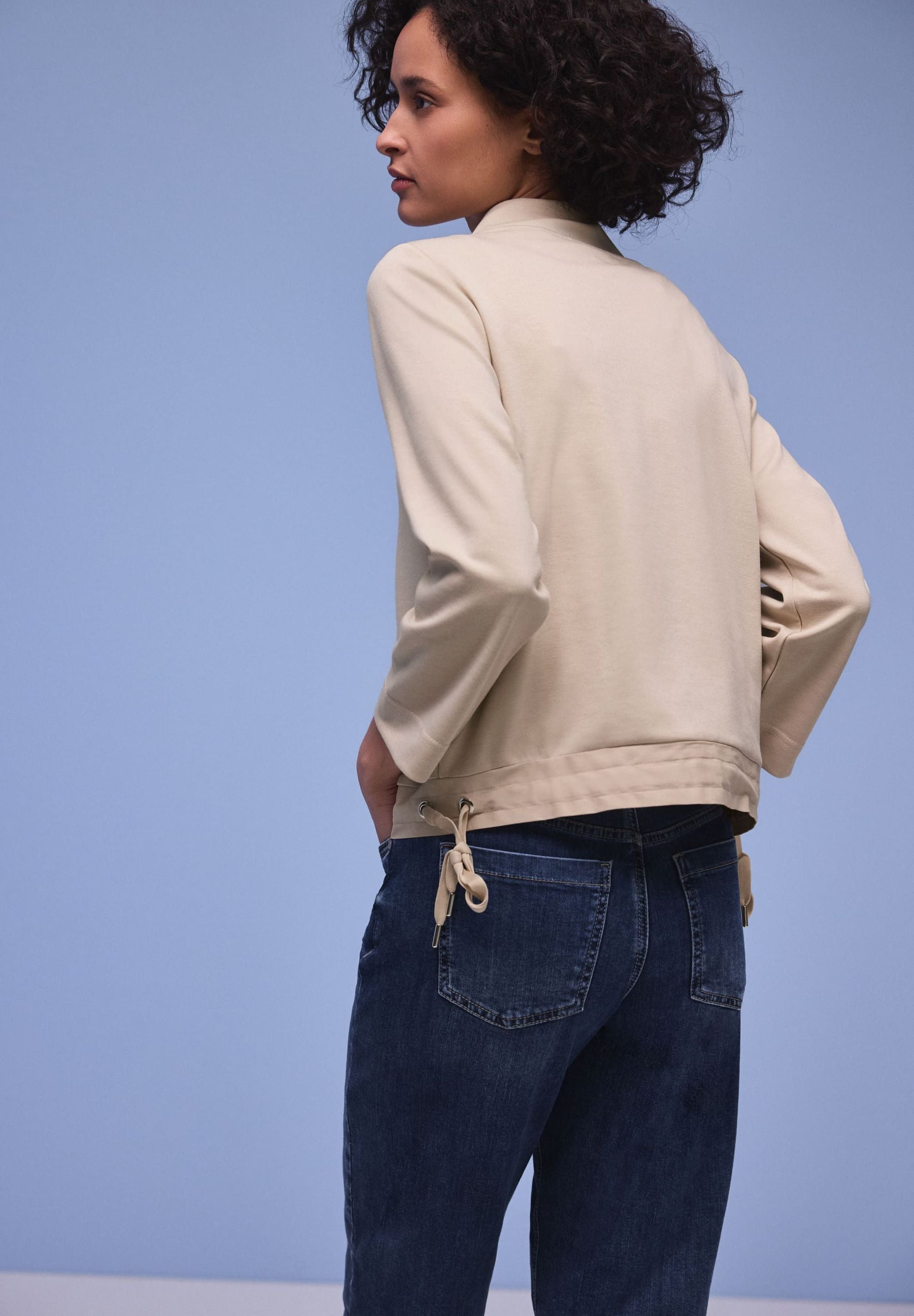 Felpa garzata con zip - STREET ONE