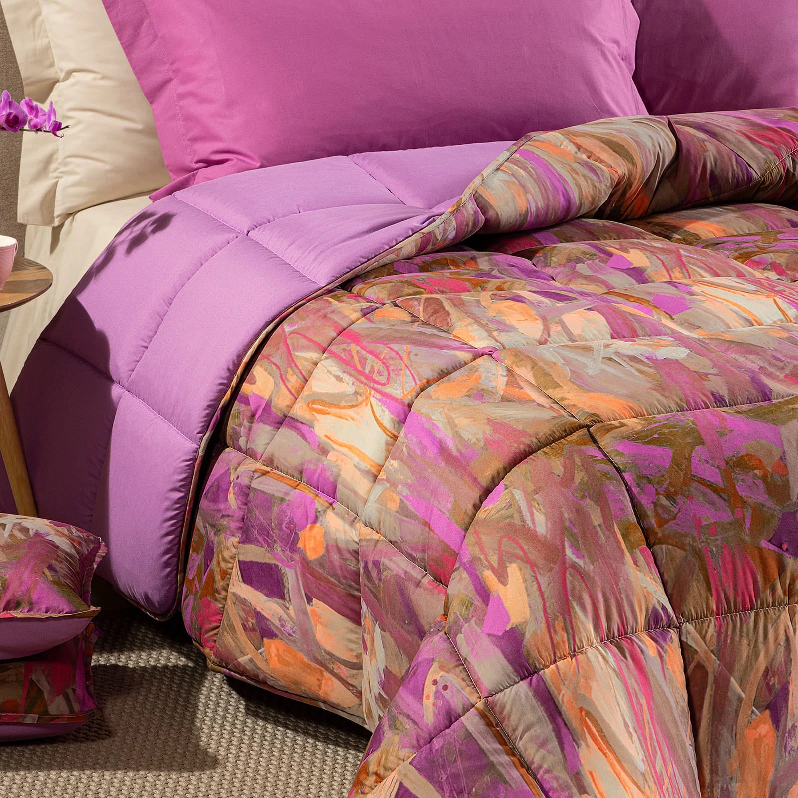 Trapunta In Microfibra Avana - CALEFFI