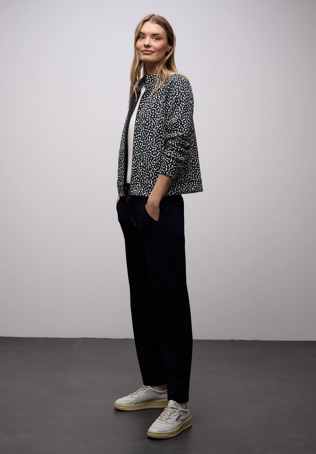 Felpa garzata con zip - STREET ONE