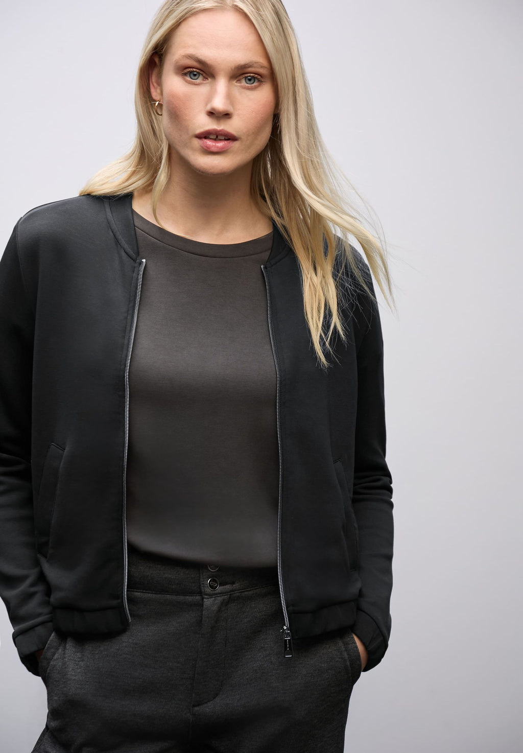 Felpa con zip - STREET ONE