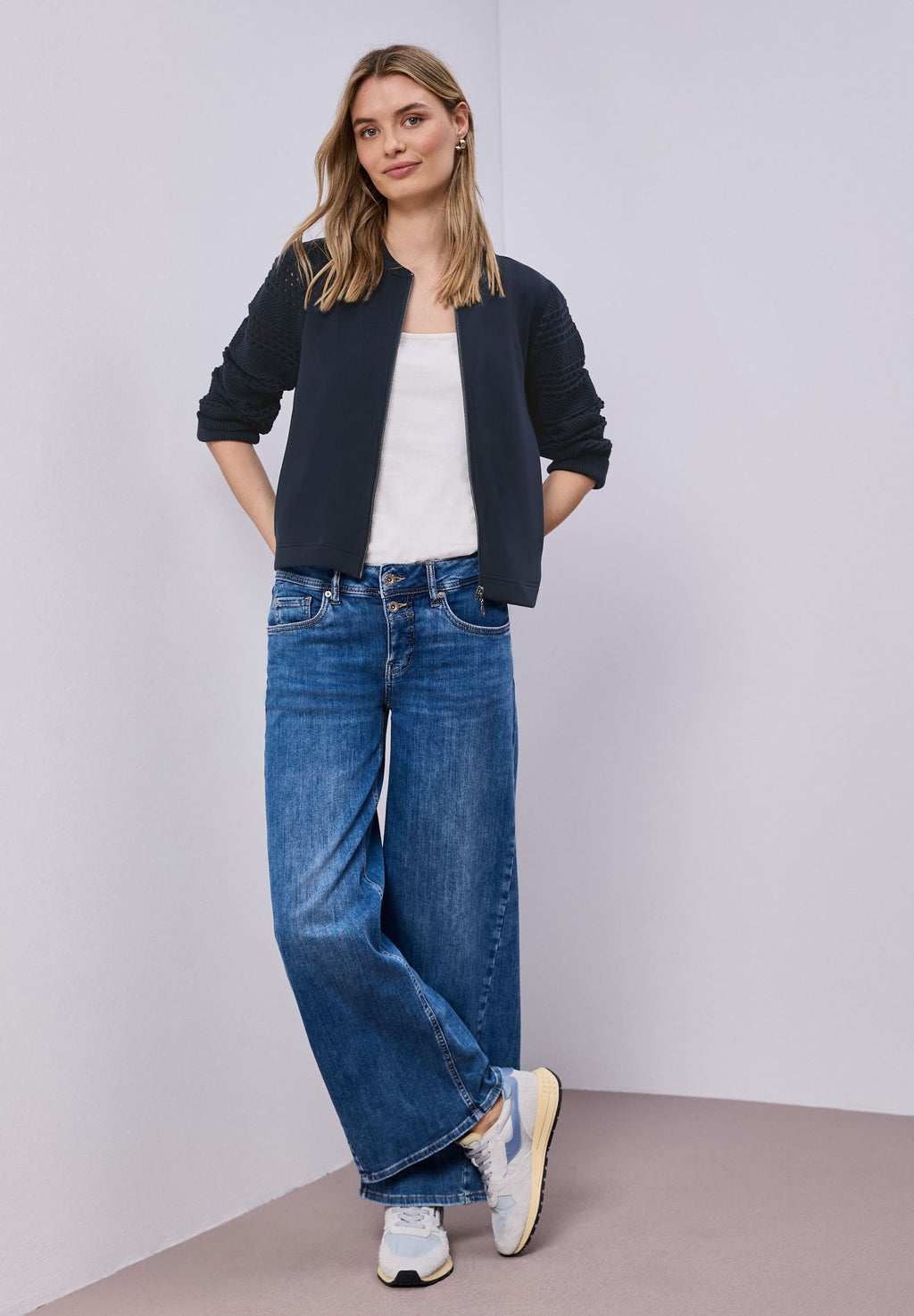 Felpa con zip - STREET ONE