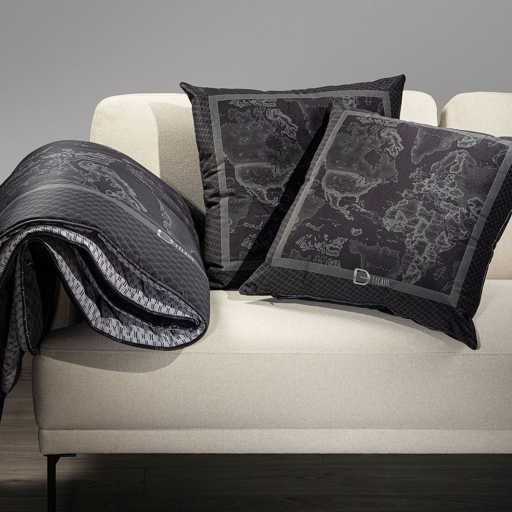 CUSCINO D'ARREDO IN VELLUTO GEO NIGHT 1A CLASSE - CALEFFI